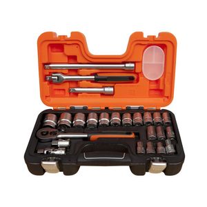 Set Llave Chicharra + Dados 24 Piezas Cromo Bahco