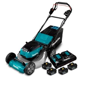 Cortadora de Cesped 530mm Inalámbrica 18V + 4 Baterías + Cargador DLM532PT4-1 Makita