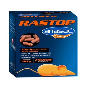 Raticida Rastop Cebo Pellet 50gr Anasac Control