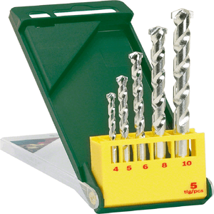 Set 5 Brocas de Piedra Uds 4/5/6/8/10 Bosch