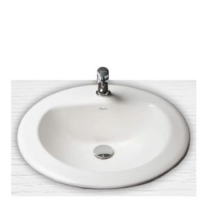 Vanitorio Florida Blanco Sobre Cubierta Fanaloza