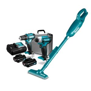 Aspiradora Inalámbrica + Kit Atornillador + Atorn. de Impacto - CL106FDZ-3 Makita