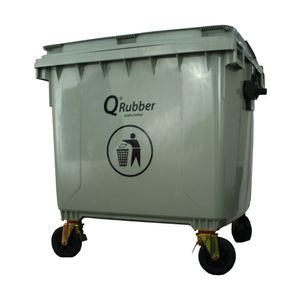 Contenedor Basura 1100 Lts. Gris Qrubber