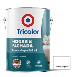 Esmalte al Agua Gl Hogar Y Fachada Blanco Perfecto Tricolor