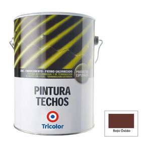 Pintura Techo al Agua Gl Rojo Oxido Tricolor